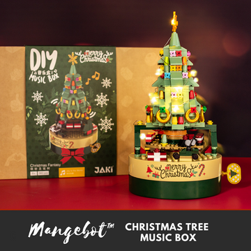 Mangebot™ Christmas Tree Children's Music Box - DIY Building Blocks